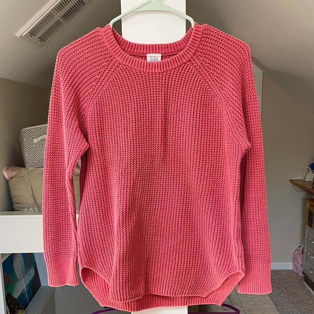 Core XS 100% cotton Pink Knit Sweater